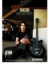 2003 YAMAHA AES820 Electric Guitar STEVE MAZUR of Our Lady Peace Vintage Ad 