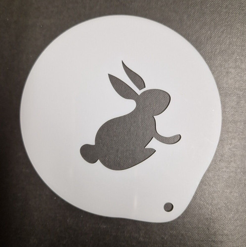 Easter bunny coffee stencil - bunny,