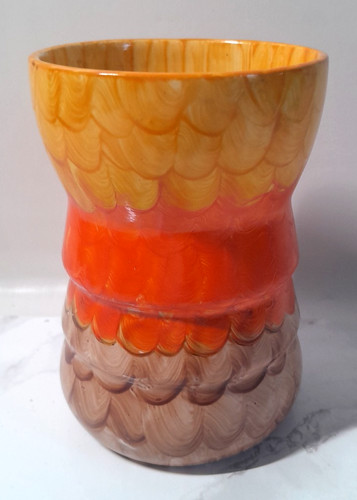 Beswick arran vase orange - beswick,