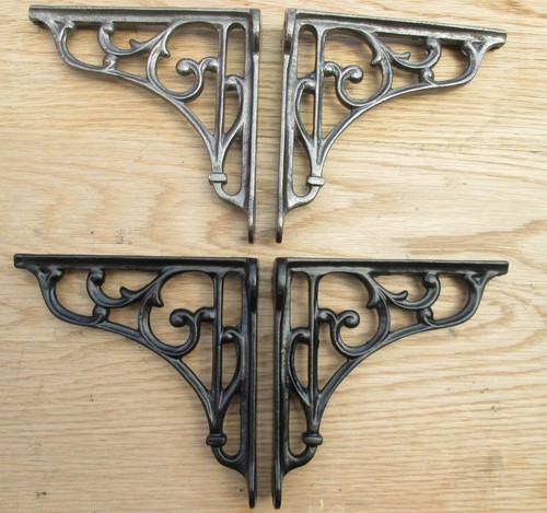 Pair cast iron decorative - pair,