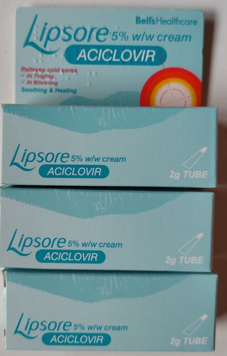 Cold sore cream w - 3x,