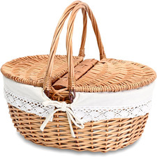 Wicker Picnic Basket with