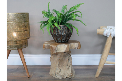 Teak root side - table, solid