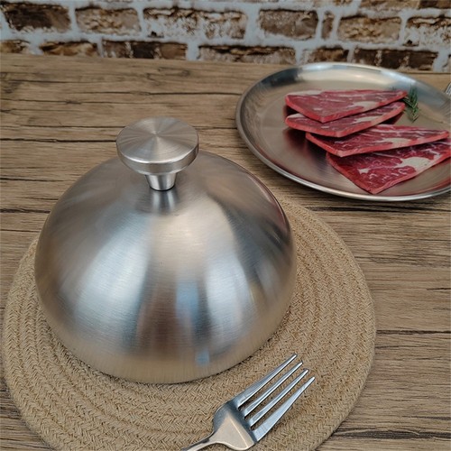 Stainless steel plate dome lid - stainless,