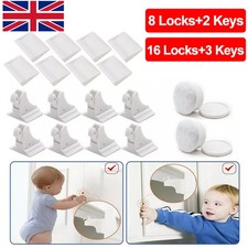 Invisible Magnetic Baby Child Pet Proof Cupboard Door Drawer Safety Lock