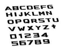 3D BLACK Metal Self Adhesive