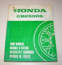 Werkstatthandbuch / Service handbuch - Honda CB 250 RS - Ausgabe 1980