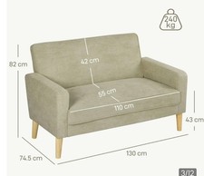 Display homcom two seater - ex-display,