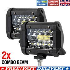 2X Work Light Bar Flood Spot LED Lights Driving Lamp Offroad SUV Trailer Truck
