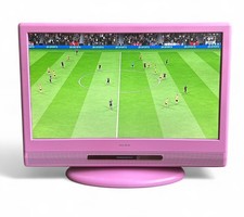 Alba 16" LCDW16DFP TV Television Gaming Room Bedroom - Pink [Grade B]