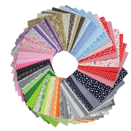 7pcs mixed cotton fabric - 7pcs,