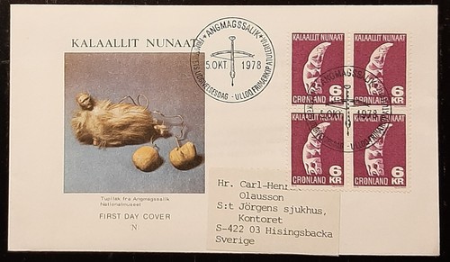 Greenland 1978 fdc - greenland,
