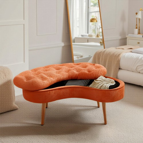 Upholstered storage bench - storage,