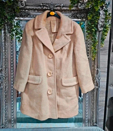 Bickler beige mohair overcoat - bickler,
