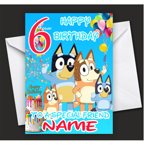 Personalised bluey bingo - personalised,