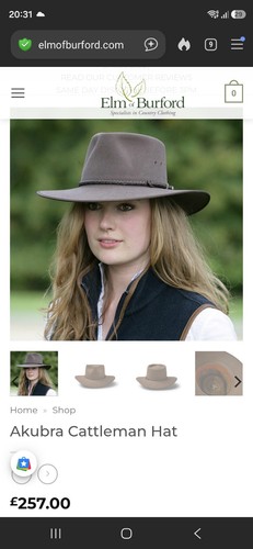 Akubra cattleman hat brown - akubra,
