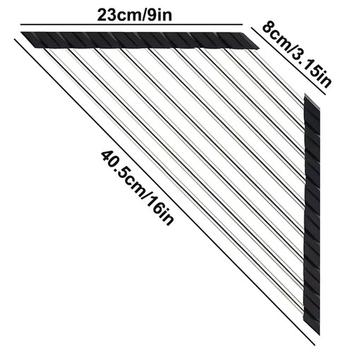 Roll triangle dish - triangle, drying