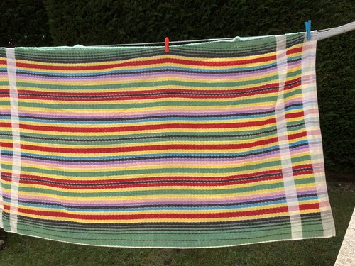 Vintage rainbow stripe cotton - vintage,
