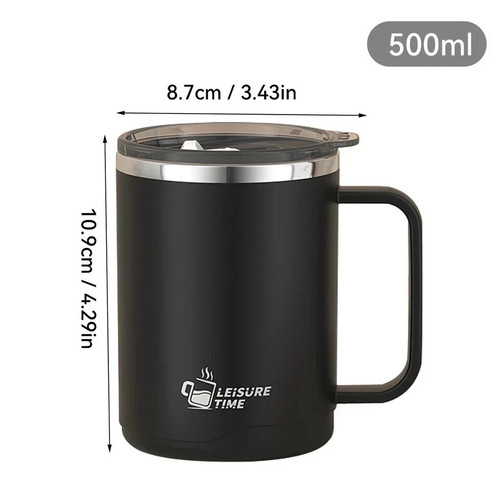500ml stainless steel thermos - stainless,