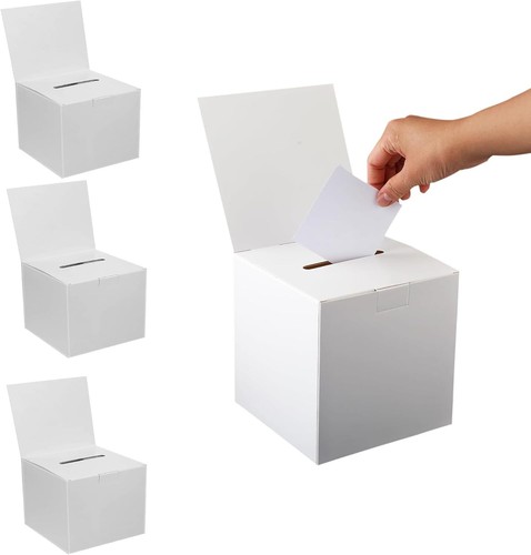 Cardboard suggestion ballot - suggestion,
