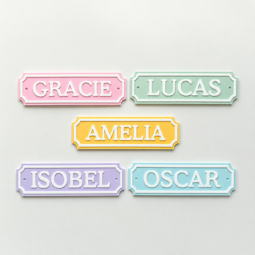 Personalised kids name door - personalised,