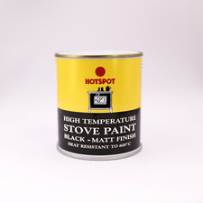 Hotspot High Temperature Black Stove Paint - Matt Finish - Tin & Aerosol