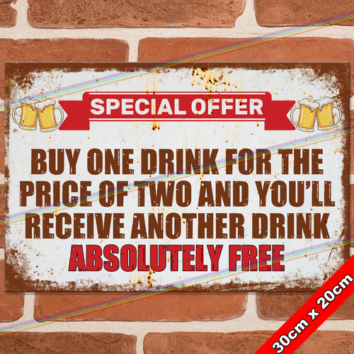 Special offer 30cm metal signs - special,
