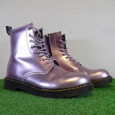 Dr Martens Boots Size 5 Women 1460 Pascal Pink Lavender Iridescent Spark Lace Up