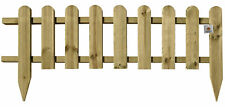 Large Wooden Panel Picket Fencing - Wood Garden Border Fence