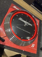 *New* Snap On Tools Neon Clock