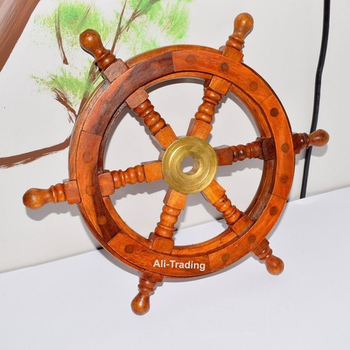 Brown wooden steering style - brown,