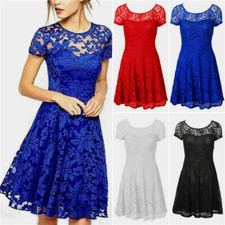 Plus Dress Mini Lace Dresses