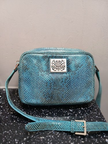 Biba teal leather cross - teal,