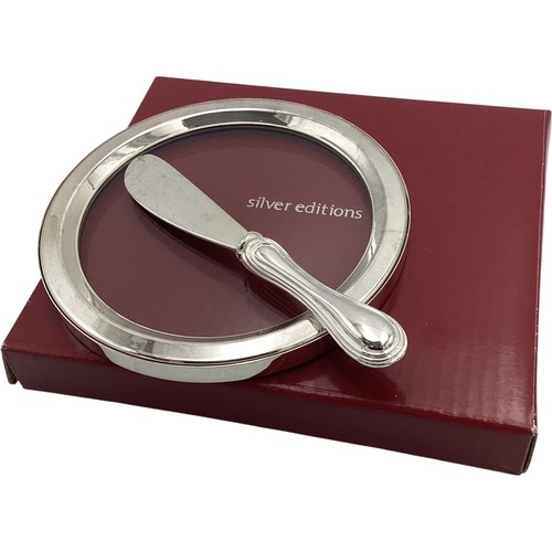Silver editions round butter - silver,