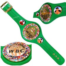 New WBC MINI Boxing Championship Wrestling Belt Replica Green Leather Kids W b c