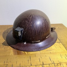 Vintage MSA Skullgard - Full Brim Miner Helmet Hard Hat Good Condition Mining