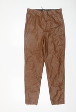 Zara Womens Brown Faux Leather