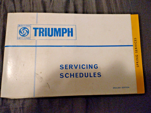 Genuine triumph servicing - bl,