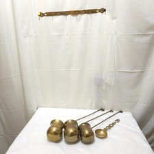 Set of 3 solid brass