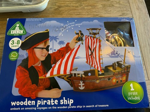 Large wooden pirate ship elc - pirate,