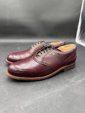 Vtg Footjoy Classics Mens Golf Shoes 51752 Maroon Size 9 D Tried On