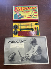Vintage Meccano Outfit 0A from 1948, Unopened in Original Box with Manual
