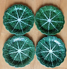 JOHN BUCK PORTUGAL 4 x 20 cm  VINTAGE CABBAGE LEAF PLATES  IN GREAT CONDITION 