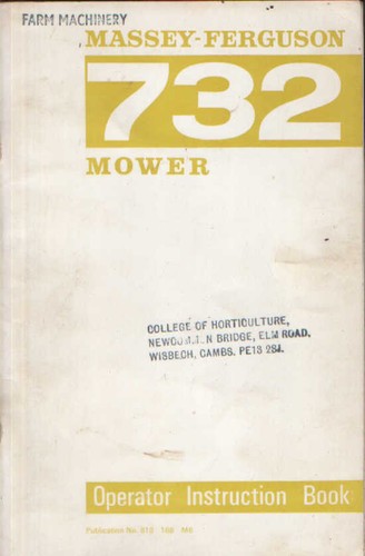 Massey ferguson 732 mower - ferguson,