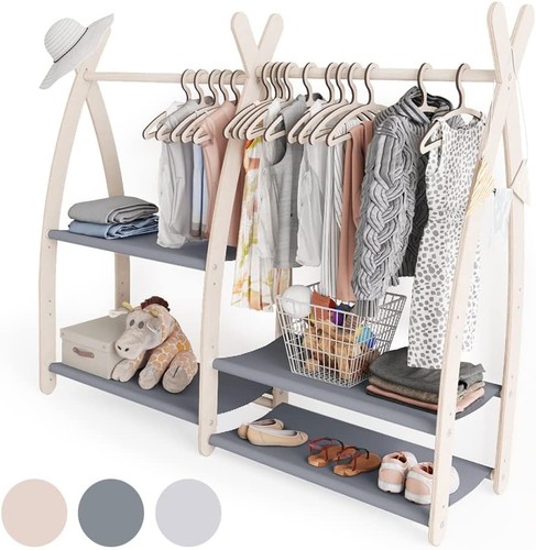 Children wooden clothes - children's, rail