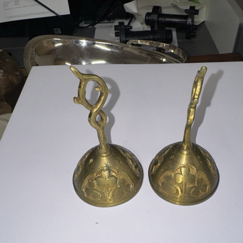 Brass hand bells - brass,