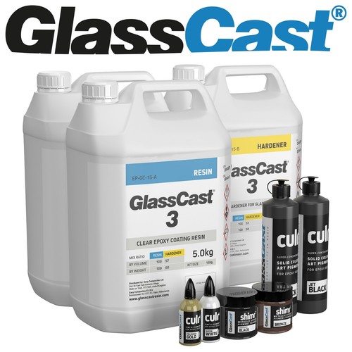 Glasscast resin cosmic black - resin,