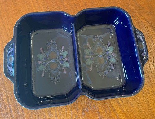Denby baroque blue - baroque, two-section