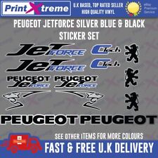 Peugeot JetForce Decals/Stickers SILVER, BLUE & BLACK Jet Force,Pug, JET-FORCE