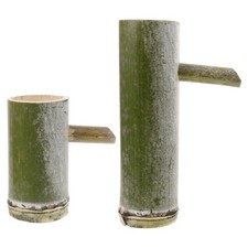 2 Pcs Bamboo Fountain Spout